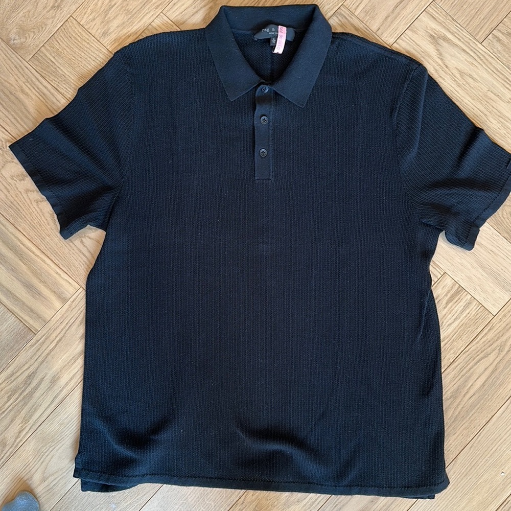 Knitted rag and bone polo